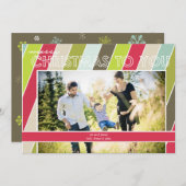 Frohe Weihnachtskarte Feiertagskarte (Vorne/Hinten)