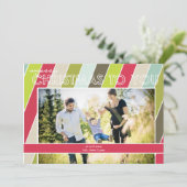 Frohe Weihnachtskarte Feiertagskarte (Stehend Vorderseite)