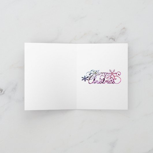 Frohe Weihnachtskarte Feiertagskarte (Innenseite)