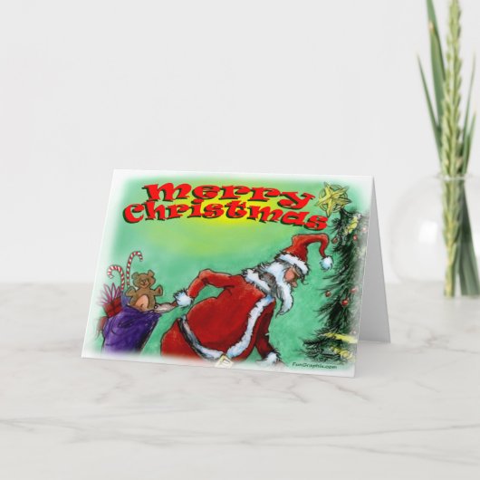 Frohe Weihnachtskarte Feiertagskarte (Vorderseite)