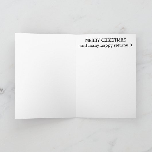Frohe Weihnachtskarte Feiertagskarte (Innenseite)