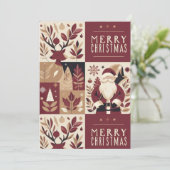 Frohe Weihnachtskarte Feiertagskarte (Stehend Vorderseite)