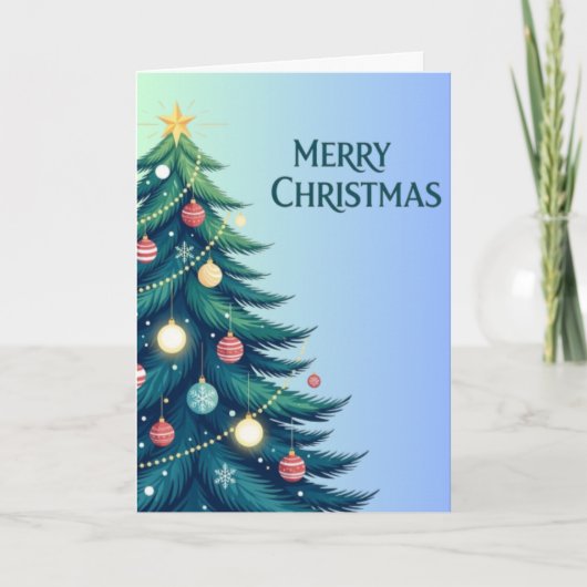 Frohe Weihnachtskarte Feiertagskarte (Vorderseite)