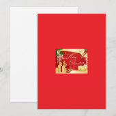 Frohe Weihnachtskarte Feiertagskarte (Vorne/Hinten)