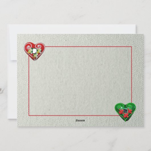 Frohe Weihnachtskarte Feiertagskarte (Rückseite)