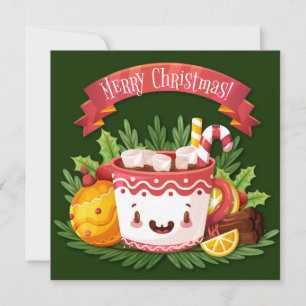 Frohe Weihnachtskarte Feiertagskarte