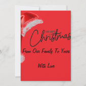 Frohe Weihnachtskarte Feiertagskarte (Vorderseite)