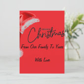 Frohe Weihnachtskarte Feiertagskarte (Stehend Vorderseite)