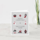Frohe Weihnachtskarte Feiertagskarte (Vorderseite)