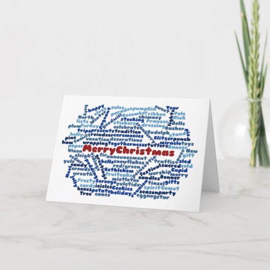 Frohe Weihnachtskarte Feiertagskarte (Vorderseite)