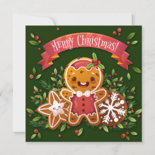 Frohe Weihnachtskarte Feiertagskarte