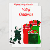 Frohe Weihnachtskarte Feiertagskarte (Vorne/Hinten)