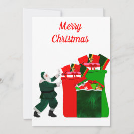 Frohe Weihnachtskarte Feiertagskarte