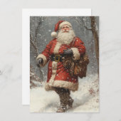 Frohe Weihnachtskarte Feiertagskarte (Vorne/Hinten)