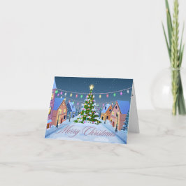 Frohe Weihnachtskarte Feiertagskarte