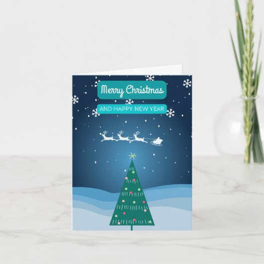 Frohe Weihnachtskarte Feiertagskarte (Vorderseite)