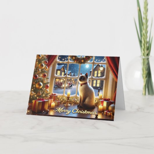 Frohe Weihnachtskarte Feiertagskarte (Vorderseite)