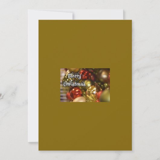 Frohe Weihnachtskarte Feiertagskarte (Vorderseite)