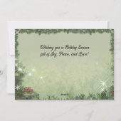 Frohe Weihnachtskarte 🎄 Feiertagskarte (Rückseite)