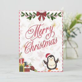 Frohe Weihnachtskarte Feiertagskarte