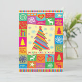 Frohe Weihnachtskarte Feiertagskarte (Stehend Vorderseite)