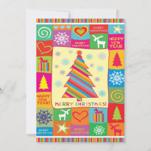 Frohe Weihnachtskarte Feiertagskarte