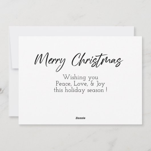 Frohe Weihnachtskarte Feiertagskarte (Rückseite)