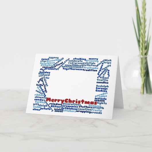 Frohe Weihnachtskarte Feiertagskarte (Vorderseite)