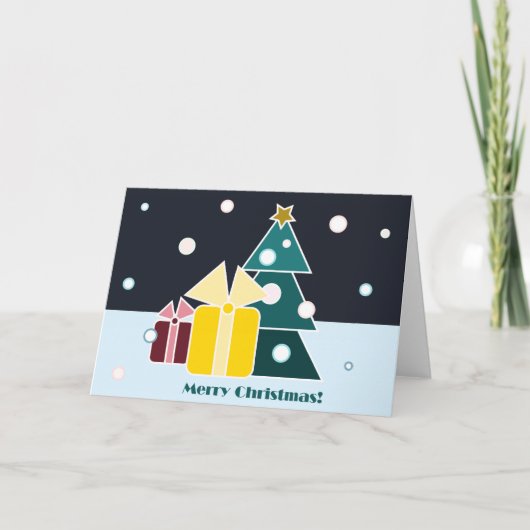 Frohe Weihnachtskarte Feiertagskarte (Vorderseite)