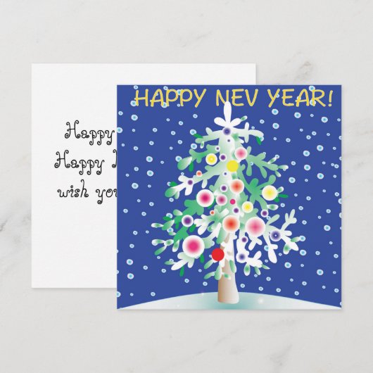 Frohe Weihnachtskarte Feiertagskarte (Vorne/Hinten)