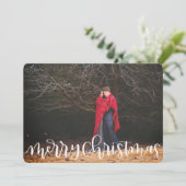 Frohe Weihnachtskarte Feiertagskarte (Stehend Vorderseite)