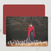 Frohe Weihnachtskarte Feiertagskarte (Vorne/Hinten)