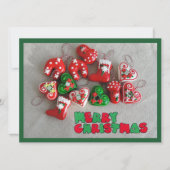 Frohe Weihnachtskarte Feiertagskarte (Vorderseite)