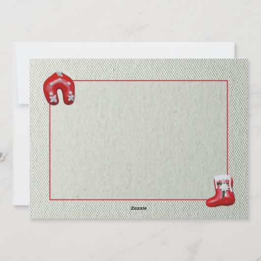 Frohe Weihnachtskarte Feiertagskarte (Rückseite)