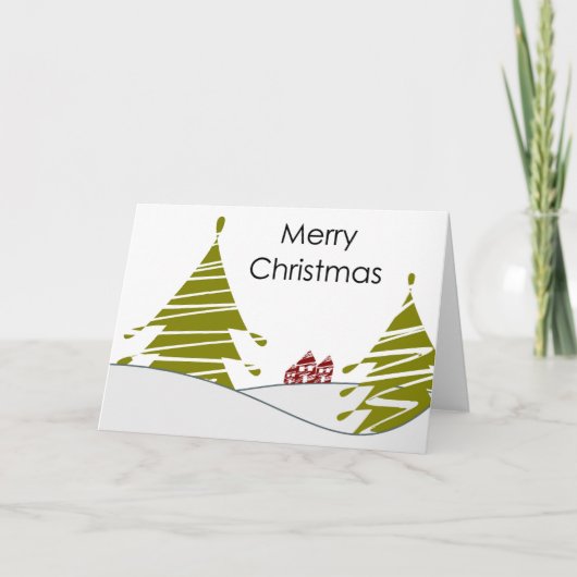 Frohe Weihnachtskarte Feiertagskarte (Vorderseite)