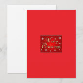 Frohe Weihnachtskarte Feiertagskarte (Vorne/Hinten)