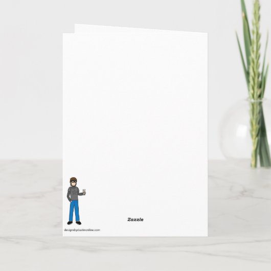 Frohe Weihnachtskarte Feiertagskarte (Rückseite)