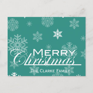 Frohe Weihnachtskarte Feiertagspostkarte
