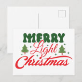 Frohe Weihnachtskarte Feiertagspostkarte (Vorne/Hinten)