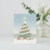 Frohe Weihnachtskarte Feiertagspostkarte (Stehend Vorderseite)