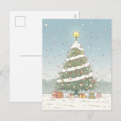 Frohe Weihnachtskarte Feiertagspostkarte (Vorne/Hinten)