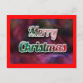 Frohe Weihnachtskarte Feiertagspostkarte (Vorderseite)