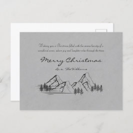 Frohe Weihnachtskarte Feiertagspostkarte