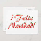 Frohe Weihnachtskarte Feiertagspostkarte (Vorne/Hinten)