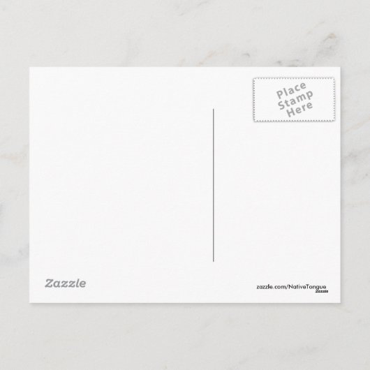 Frohe Weihnachtskarte Feiertagspostkarte (Rückseite)