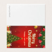 Frohe Weihnachtskarte | Festliche Feiertagsgrüße (Außenseite Aufgefaltet)