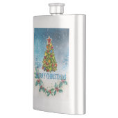 Frohe Weihnachtskarte Flachmann (Links)