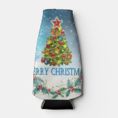 Frohe Weihnachtskarte Flaschenkühler (Vorderseite)