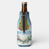 Frohe Weihnachtskarte Flaschenkühler (Flasche Rückseite)