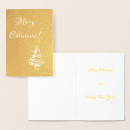 Frohe Weihnachtskarte Folienkarte